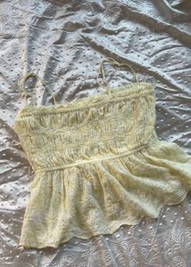 Smocked Eyelet Cami Top