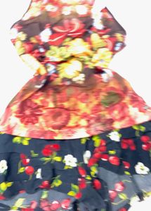Vibrant Floral Print Sleeveless Top