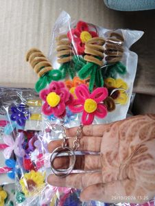 Cute Flower keychain charm