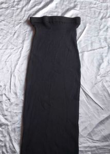 Satin Cami Top with Ribbed Midi Skirt