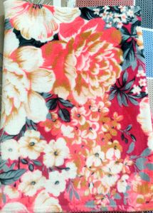 Vibrant Floral Fabric Blanket for small Girls