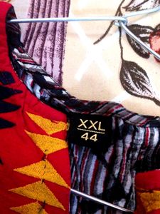 Red And Black Traditional Kurti