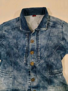 Stylish Denim Jacket - Button Down