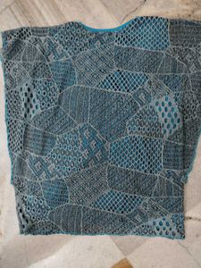 Boho Crochet Lace Overlay Top