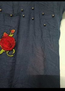 Elegant Navy Blue Dress