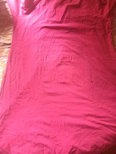 Elegant Pink Kurta Set with White Embroidery