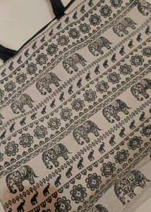 Boho Elephant Print Tote Bag