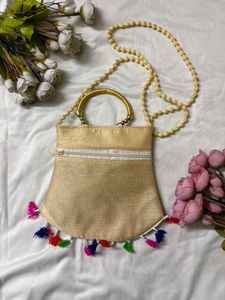 Embroidered Peacock Ethnic Bag