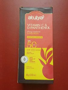 Atulya Vitamin C & D-Panthenol Sunscreen SPF 50