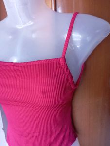 Chic Red Ribbed One-Piece Swimsuit