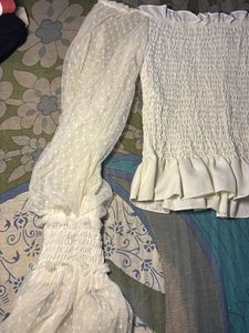 Off-Shoulder Puff Sleeve Top
