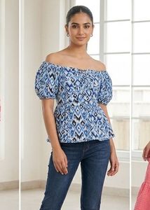 cute blue top