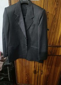 Men's Charcoal Grey Formal Blazer | Size 42 (L)
