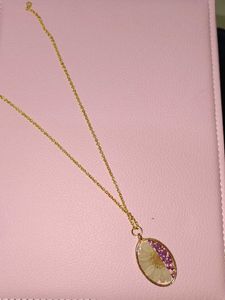 Floral Resin Necklace