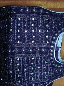 Sparkly Purple top and lehanga skirt set