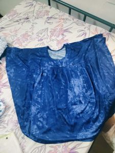 Blue Tie-Dye Top