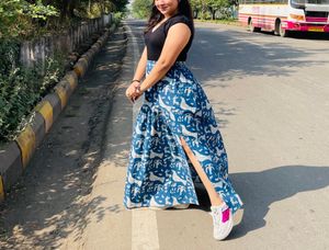 Boho Blue Skirt (Brand- Taavi)