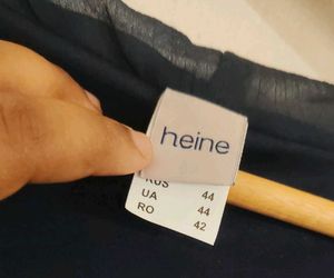 Heine Germany Navy Cowl Neck Sleeveless Top