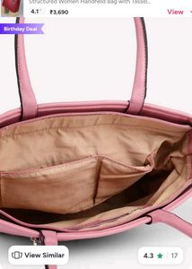 Caprese Orignal Chic Pink Woven Tote Bag