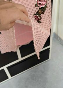 Elegant Peach Embellished Top
