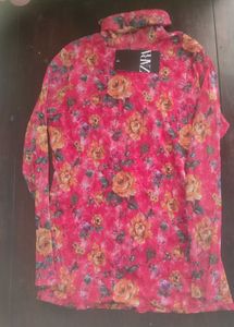 Zara Floral Print Shirt