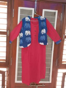 cotton kurti with koti