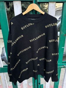 BOYLONDON Graphic Knit Sweater
