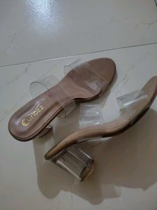 Stylish Transparent Block Heels