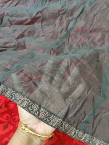 long double lapyer red gown