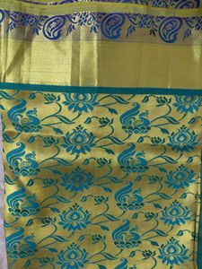 Elegant Silk Saree with Peacock Motifs