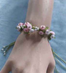 Floral Charm Cord Bracelet