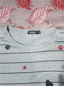 Cute Striped Graphic Tee