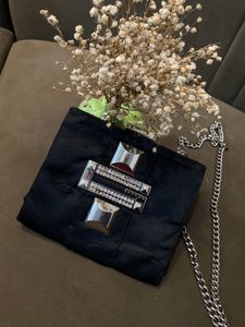 Authentic Guess Black Clutch Bag