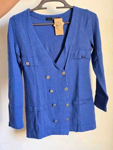 Stylish Blue Cardigan