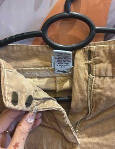 Women's Tan Cropped Trousers