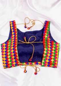Vibrant Brocade Blouse