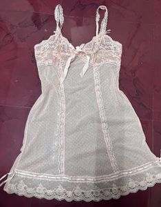 Lace Trimmed Nightgown babydoll dress