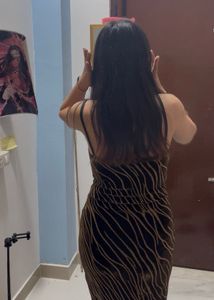 Stylish Black &amp; Gold Maxi Dress
