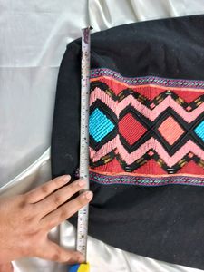 Black bag with beaded work