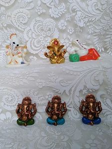 Set of 6 Ganesha Idols