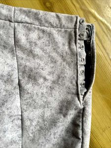 Stylish Grey Fishtail Midi Skirt