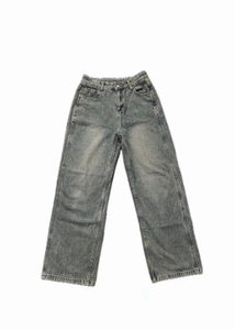 Unisex Light Wash Baggy Jeans