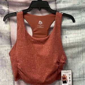 Red Textured Tank Top