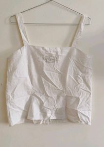 white corset top
