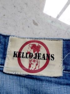 Women's Blue Distressed Denim Jeans