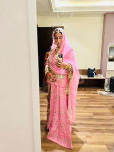 Stunning Pink rajputi poshak