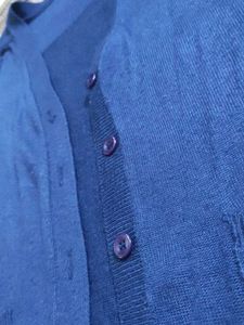 Classic Navy Blue Cardigan