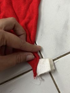 Red Collared Crop Top