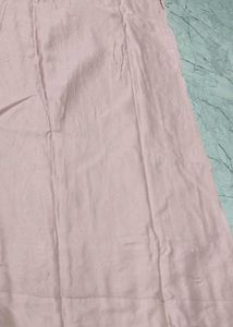 Elegant Pink Floral Kurta Set with Lace