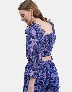 Floral Print Off-Shoulder Top